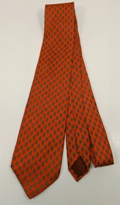 Ganzseide Hand Made In Italy Herren Krawatte Rot Muster - Bild 1 von 7