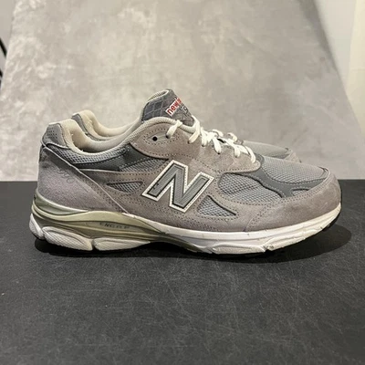 Zapatos New Balance 990v3 para mujer talla 12 D gris W990GL3 hechos en EE. UU. para correr Foto 1 de 4