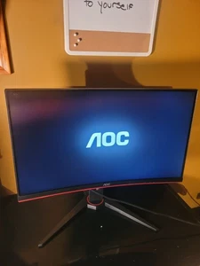 AOC 24" C24G1 1920 x 1080  FHD Curved Gaming Monitor M856 - Picture 1 of 6