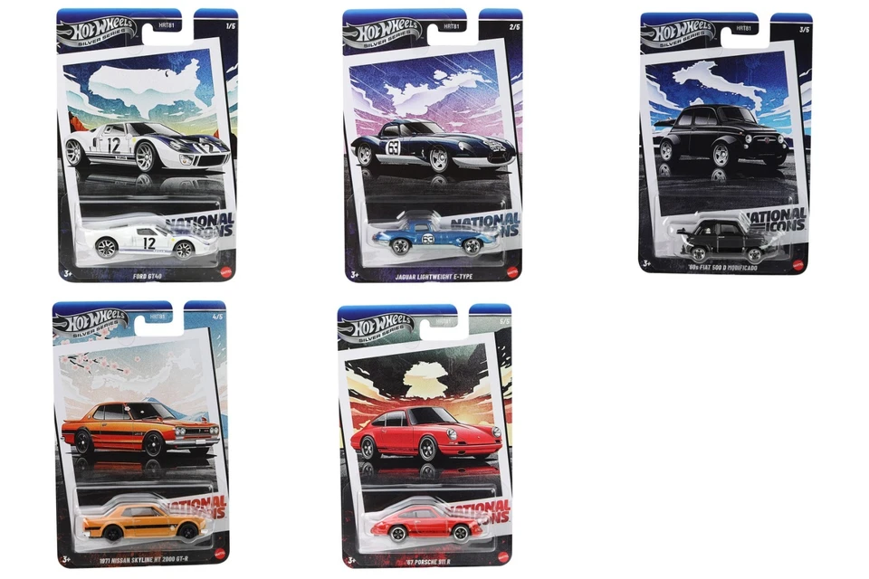 Hot Wheels Silver Series National Icons 2025 - 1:64 - Vintage Racing Legend - Immagine 1 di 1