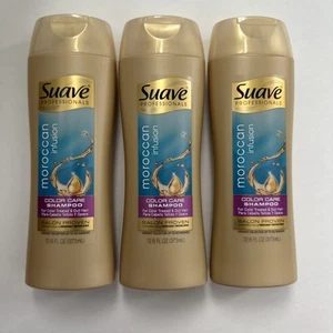 (3) Suave Moroccan Infusion Color Care Shampoo 12.6 Fl. Oz Discontinued - Picture 1 of 2