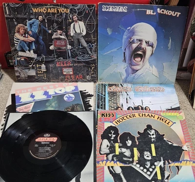 KISS, SCORPIONS, WHO, ZZ TOP, SKYNYRD Vinyl LP ROCK LOT - Image 1 of 4