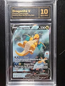 TCG 10 Dragonite V 192/203, 2021 Evolving Skies Alt Art Secret Rare Pokemon Card - Picture 1 of 4