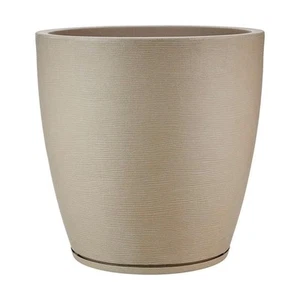 Amsterdan XX-Large Beige Stone Effect Plastic Resin Indoor/Outdoor Planter Bowl - Picture 1 of 4