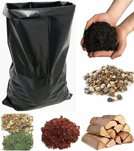 Bolsas de escombros 520G constructores fuertes 22""x34"" grandes bolsas de basura de alta resistencia Reino Unido - Imagen 1 de 5