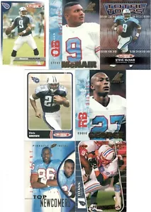 Lote de 11 tarjetas vintage de los Tennessee (Oilers) Titans, McNair, George, más - Imagen 1 de 2