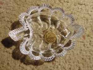 Crystal D Arque Leaf Ashtray Made In France New In Great Condition - Picture 1 of 5