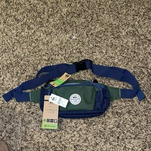 Quiksilver Naval Academy Jungler II 2 Men Lumbar Packs New Green Blue Fanny - Picture 1 of 6