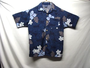 Camisa hawaiana manga corta floral azul para niño Sideout talla M (10/12) usada - Imagen 1 de 24