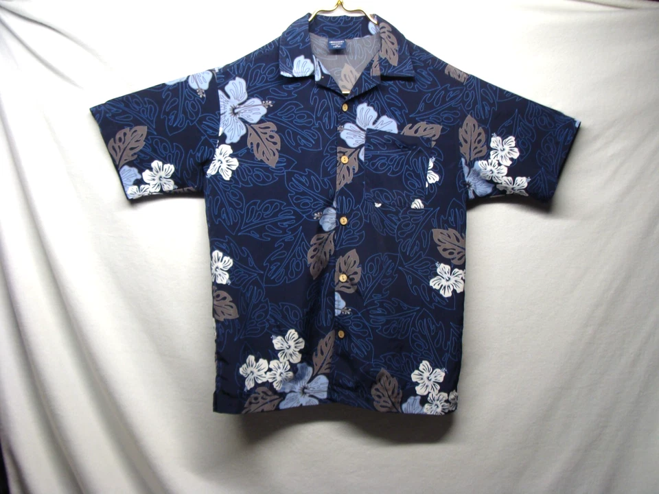 Camisa hawaiana manga corta floral azul para niño Sideout talla M (10/12) usada Foto 1 de 4