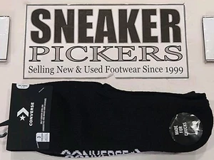 Converse Half Cushion Ultra Low Socks - Black / White - Men's Size: 6 - 12 - New - Picture 1 of 6
