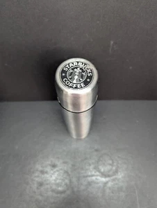 Starbucks Coffee Thermos 16 Oz Stainless Steel Easy Pour Slim Travel - Picture 1 of 10