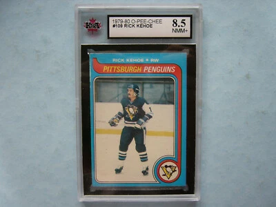 1979/80 O-PEE-CHEE OPC NHL HOCKEY CARD #109 RICK KEHOE KSA 8.5 NMMINT+ 79/80 - Image 1 of 2