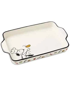 Lenox Chef Snoopy Rectangular Porcelain Baker - Picture 1 of 4