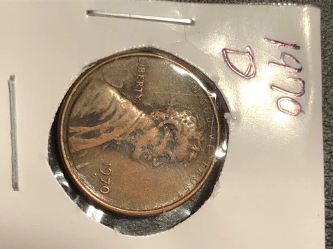 1970 D Lincoln Memorial Cent Error REAL Penny (RARE) Cover
