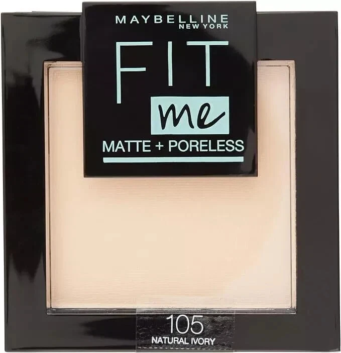 Maybelline Fit Me Matt Und Porenlos Pulver Verpackt 105 Natur Elfenbein - Bild 1 von 1