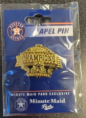 2022 MLB Houston Astros World Series Champions Gold Rush Lapel Pin PSG - Image 1 of 2