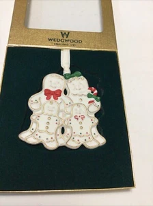 Wedgwood England Jasperware Gingerbread Family Ornament - Picture 1 of 5