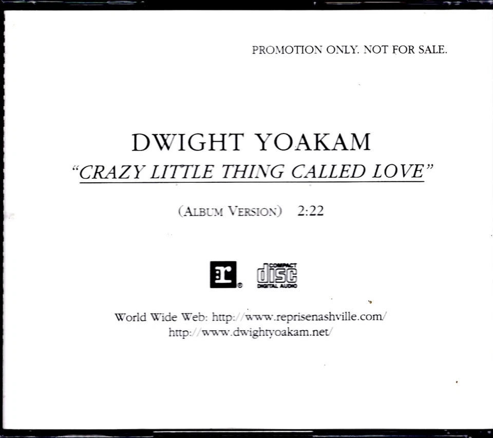 Dwight Yoakam - Crazy Little Thing Called Love - PROMO CD Single Foto 1 de 1