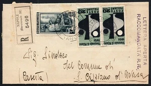 652 - Repubblica - 1951 - Coppia 20 lire Triennale di Milano su raccomandata - Picture 1 of 2