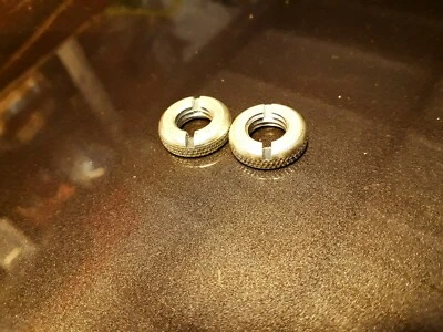 2 ÉCROUS MOLETÉS FIXATION SUPÉRIEUR FOURCHE.... MOTOBECANE / MOTOCONFORT / MBK  - Imagen 1 de 2