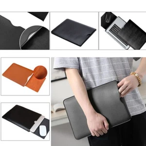 Sleeve Leather Laptop Bag Cover Case For Apple iPad/Macbook Air Pro 13 14 15 16 - Picture 1 of 10