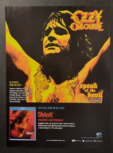 OZZY OSBOURNE "Speak of the Devil" DVD Release ~ Magazine Print/Promo Ad 2012 - Picture 1 of 1