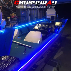 5M Waterproof Marine LED Strip Lights Blue Flexible Light Strip For Boats Car - Picture 1 of 17