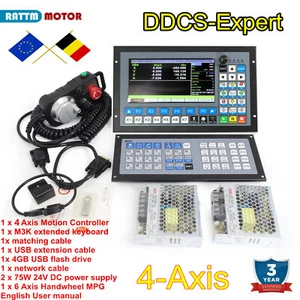 4 Axis DDCS-Expert Offline CNC Motion Controller PLC +MPG+Keyboard+Power Supply - Bild 1 von 16