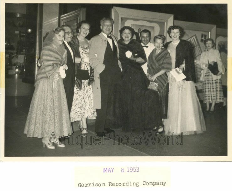 Rosa Ponselle opera star singer friends fur coat rare candid vintage music photo - Image 1 of 1