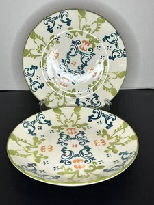 Replacement Paisley Set Of 2 Salad Plates Matceramica Made Portugal Vintage - Picture 1 of 14
