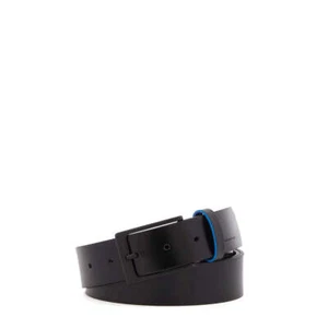 NEW Piquadro - Leather Belt 35 mm B2 Ravamp - CU6183B2V - NERO AUTHENTIC NWT - Picture 1 of 2