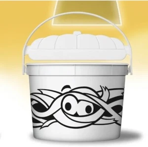 McDonalds Halloween 2023 Happy Meal Boo Eimer Eimer Mumie Horror Aufkleber weiß - Bild 1 von 7