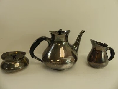 (ref288AZ) Mid Century Cohr Denmark Silver Pated Tea Set - Image 1 of 4