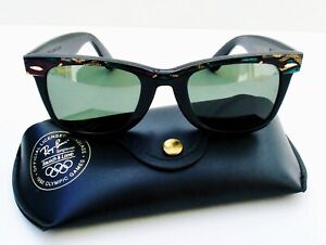 Vintage B&L Ray Ban USA Wayfarer 5022 Aztec 1992 Olympic Games Sunglasses