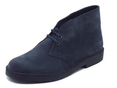 Clarks Desert Bt Evo Navy Suede Polacchine classiche per Uomo in camoscio blu - Imagen 1 de 3