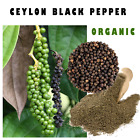 Ceylon Dried Black Pepper 100g Organic High Quality Pure Sri Lankan Herbs,Spices