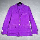 Polo Ralph Lauren Blazer Women’s 8 Purple Linen 3 Button Front Jacket ( Used)