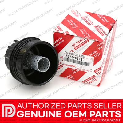 GENUINE Toyota Lexus OEM Engine Oil Filter Housing Cap 15620-36020 / 1562036020 - Image 1 of 4