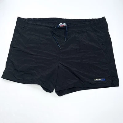 "Bañador Speedo clásico negro vintage forrado talla L/XL cintura 36-44"" retro playa" Foto 1 de 4