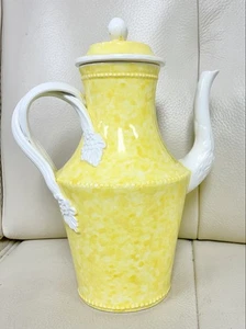 Vintage Baffonello Yellow Tea/Coffee Carafe Pot Made In Italy Bergdorf Goodman - Picture 1 of 16