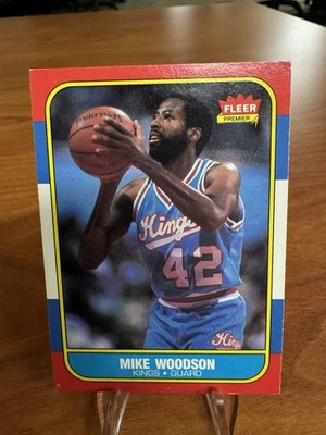1986-87 86 Fleer Basketball card #129 Mike Woodson Sacramento Kings - Image 1 of 2