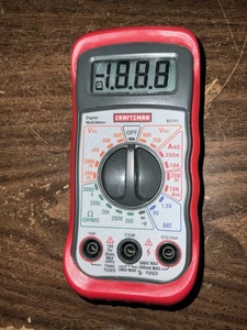 Sears Craftsman 8 Function Digital Multimeter 82141 A/DC VOLTAGE No Leads NEW - Picture 1 of 3