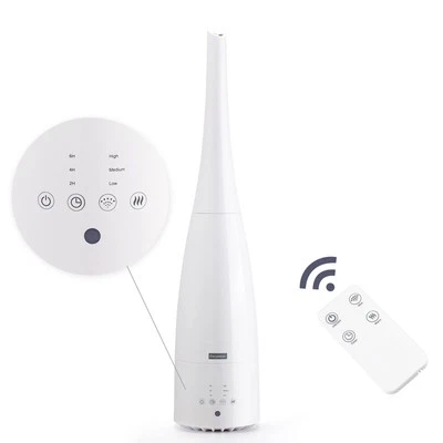 White Ultrasonic Humidifier Warm Cool Mist with Remote Control for Home Bedroom - Image 1 of 4