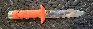 Wenoka 7793 Orange Dive Divers Scuba Stainless Sheath Knife Japan - Picture 1 of 9