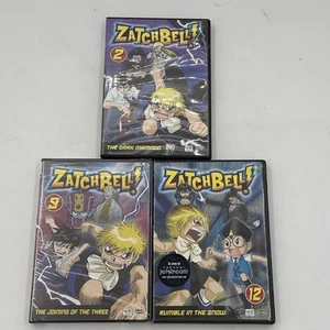 Zatch Bell! Vol 2 9 12 DVDs Dark Mamodo Joining Of The Three Rumble In The Snow - Imagen 1 de 2