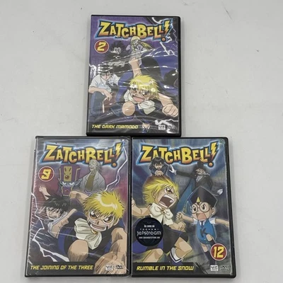 Zatch Bell! Vol 2 9 12 DVDs Dark Mamodo Joining Of The Three Rumble In The Snow - Image 1 of 2