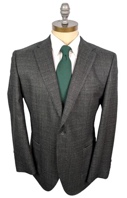 BOSS Hugo Sport Coat Wool Janson Green Black Tic Dual Vent Sz 44R - Image 1 of 4