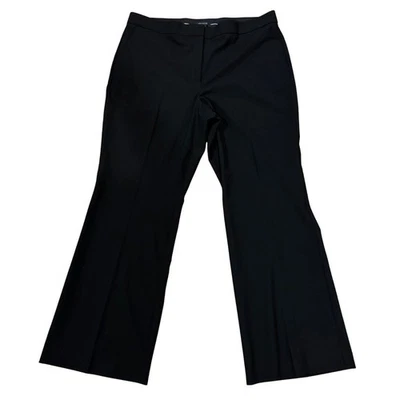 Pantalones Ann Taylor Negros Talla Grande 18 Nuevos con Etiquetas Trabajo Carrera Acampanados Pantalones Vacaciones Foto 1 de 4