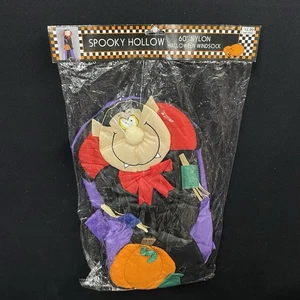 Espeluznante Hueco Halloween Windsock 60" Nylon Drácula Vampiro Decoración De Colección 1996 - Imagen 1 de 6